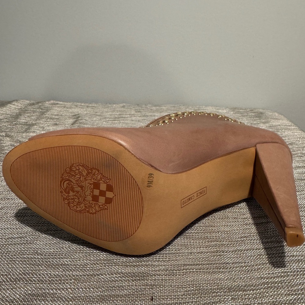 Vince Camuto Studded Peep-Toe Booties - Picture 9 of 9